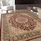 World Rug Gallery Traditional Oriental Medallion Design Area Rug 3'3'' x 5' Burgundy 101BURGUNDY3X5 - alternate 5